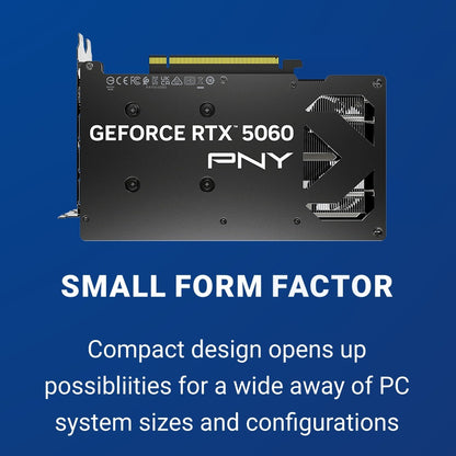 PNY GeForce RTX 5060 OC 8GB GDDR7 Dual Fan Graphics Card