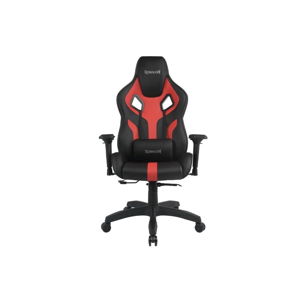 Redragon Capricornus C502 black and red gaming chair front view