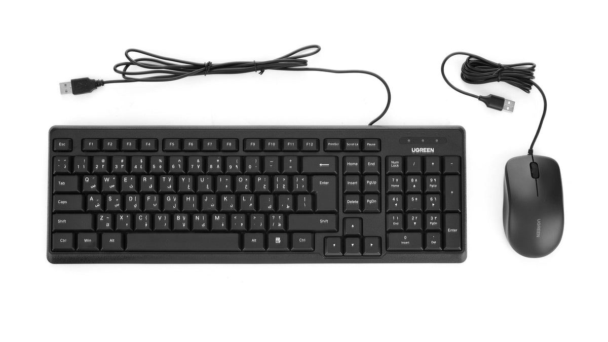 UGREEN K330 English Arabic wired keyboard