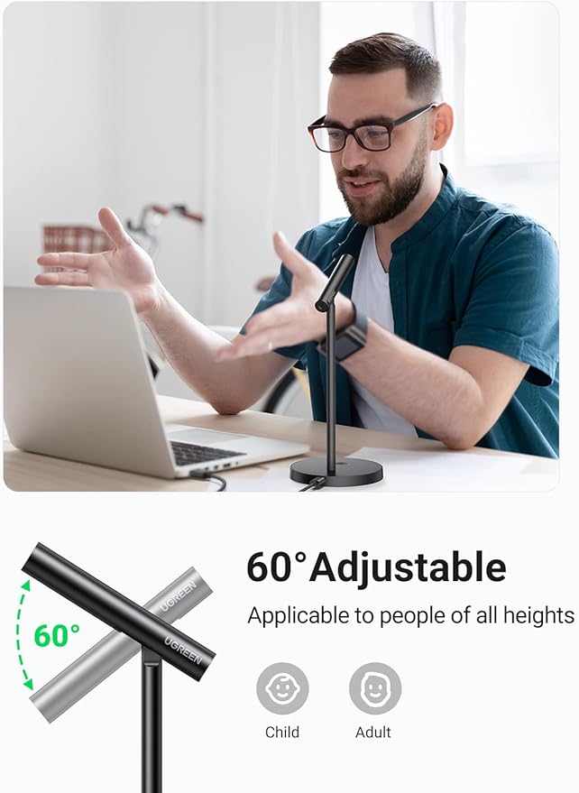 UGREEN CM379 adjustable smart noise-cancelling microphone