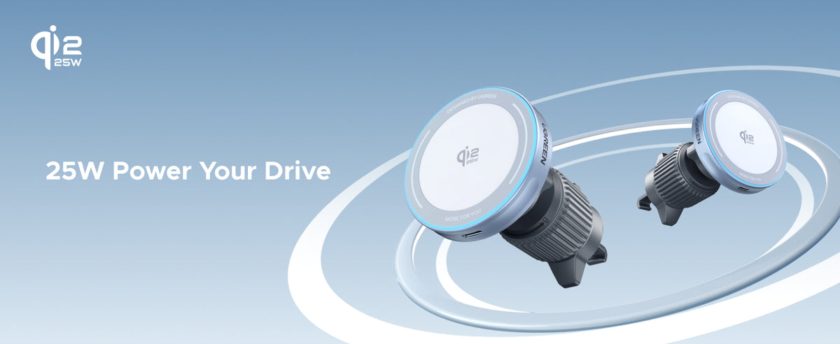 UGREEN MagFlow 25W Magnetic Wireless Car Charger 55967
