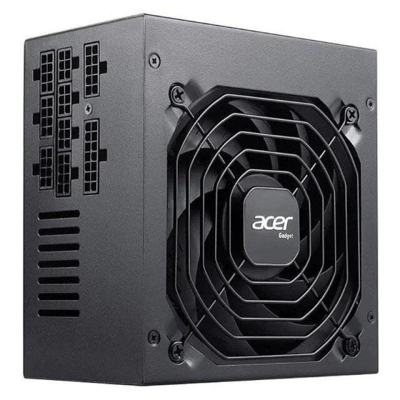 Acer AC850W Pro 850W fully modular PSU angle view