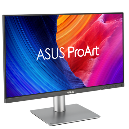 ASUS ProArt PA27JCV 27-inch 5K professional monitor — front right-angle, official ASUS press image 3