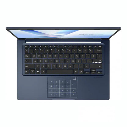 ASUS Vivobook 14 X1404VAP-V14.C58256 Quiet Blue keyboard and NumberPad view