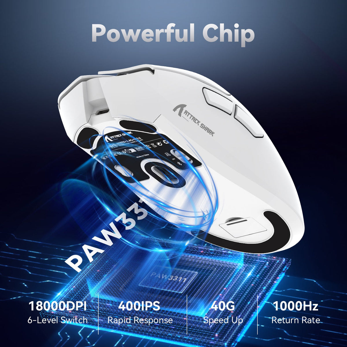 ATTACK SHARK R1 PAW3311 sensor feature