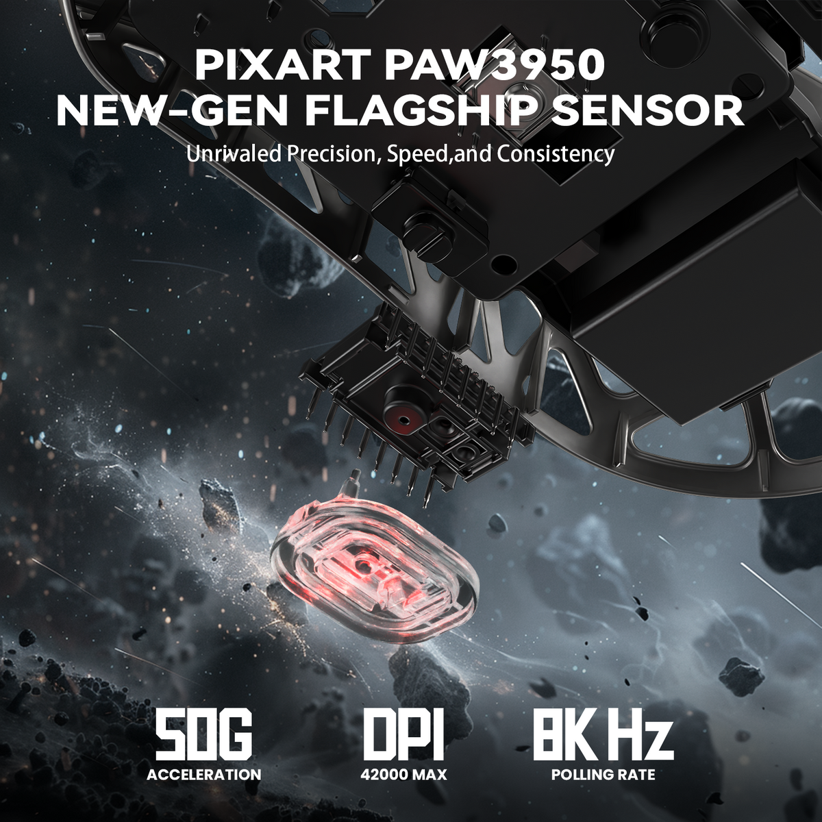 ATTACK SHARK R2 PAW3950 sensor