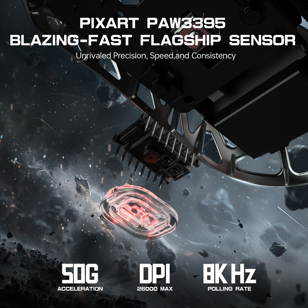 ATTACK SHARK R3 PAW3395 sensor