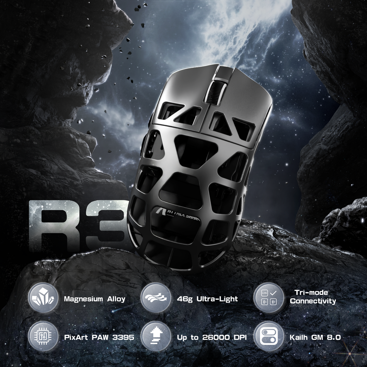 ATTACK SHARK R3 magnesium alloy