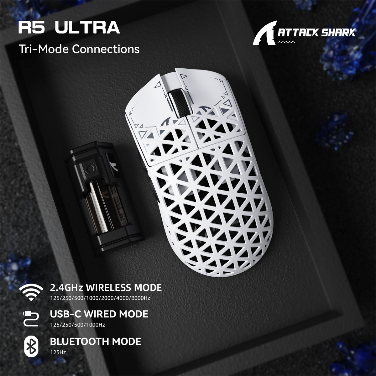 ATTACK SHARK R5 ULTRA tri-mode