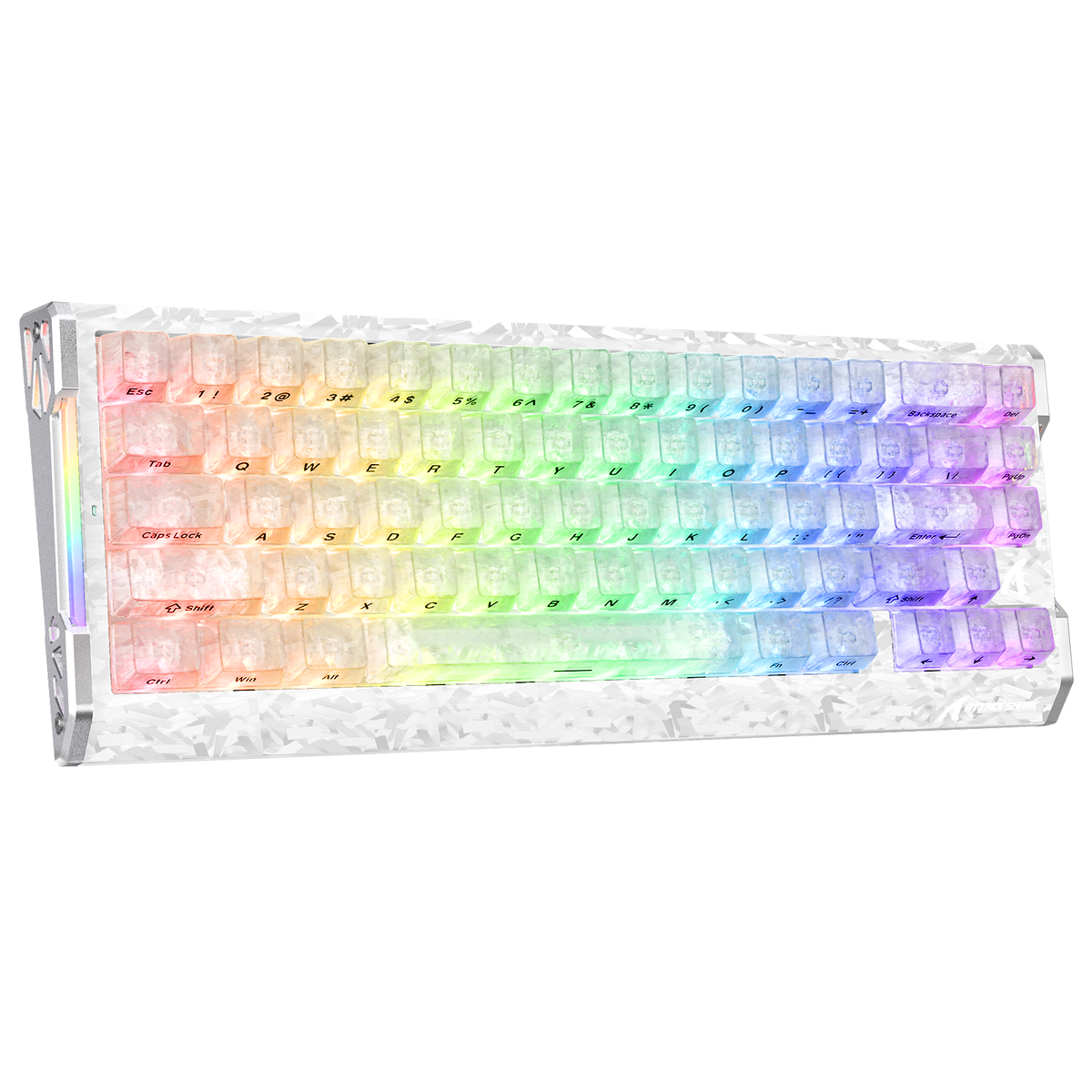 Attack Shark R68 HE Ice Ninja magnetic gaming keyboard front view