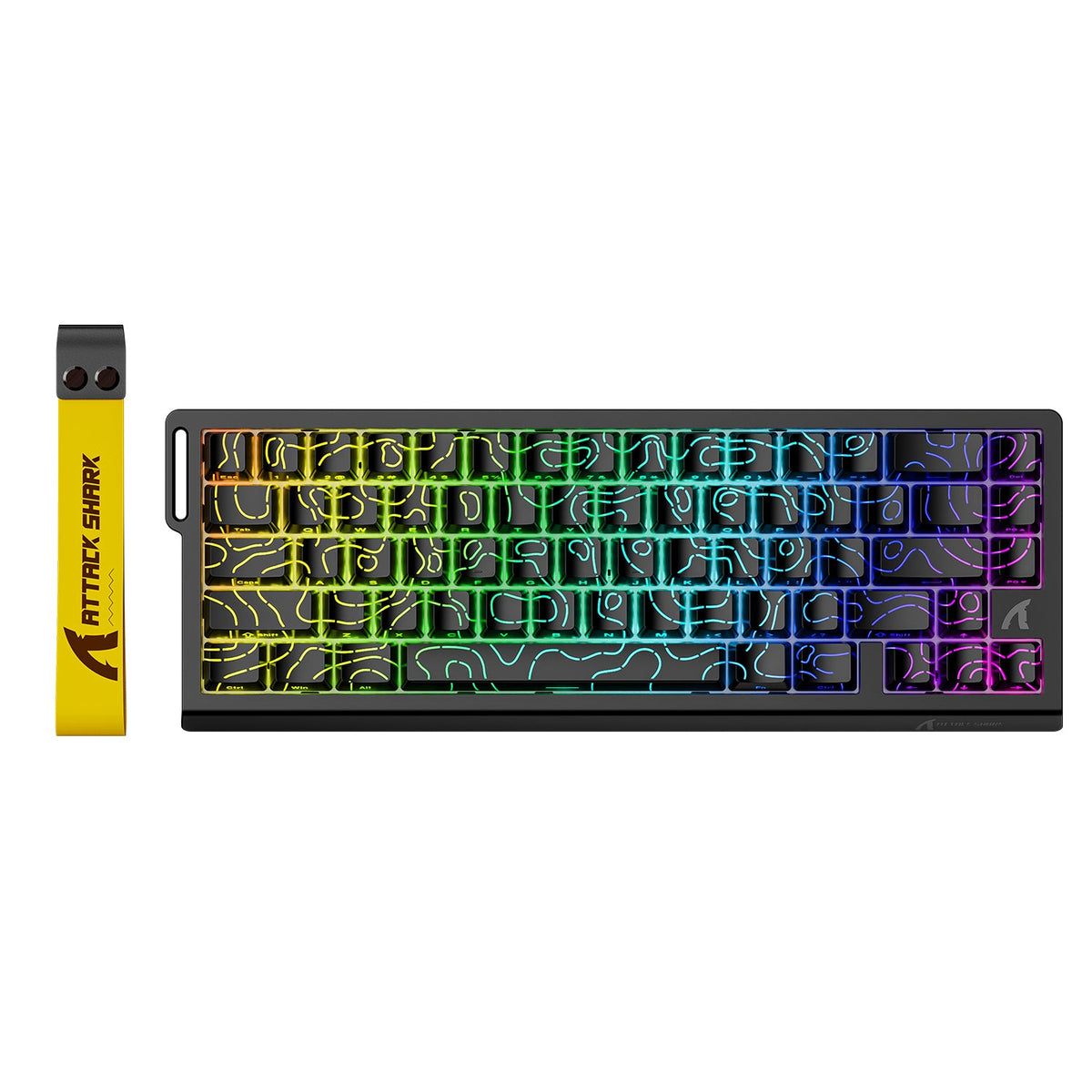 ATTACK SHARK X68 HE Black Contours magnetic gaming keyboard