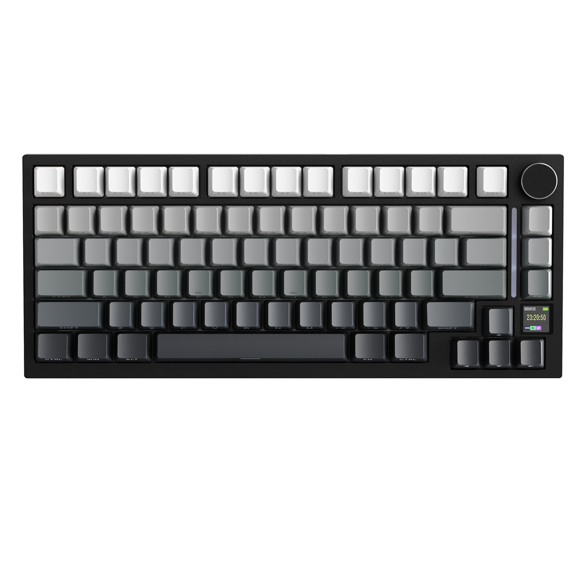 Attack Shark X820 Ultra Black Gradient mechanical keyboard front view
