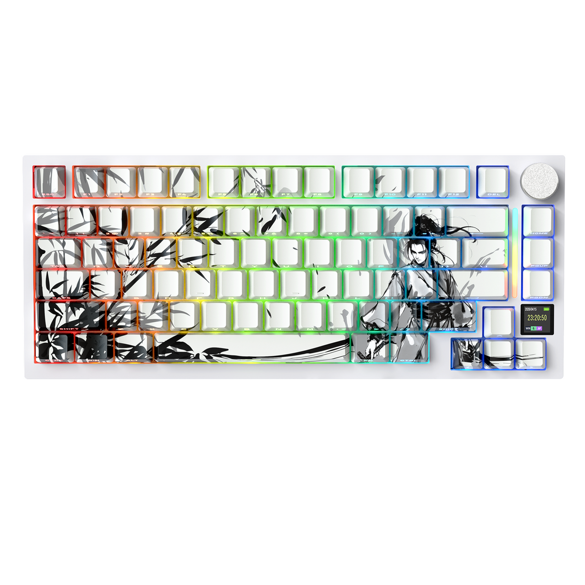 Attack Shark X820 Ultra Dark Warrior Gift Switch keyboard angle view