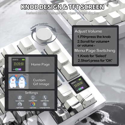 Attack Shark X820 Ultra Dark Warrior gasket and hot-swap feature view