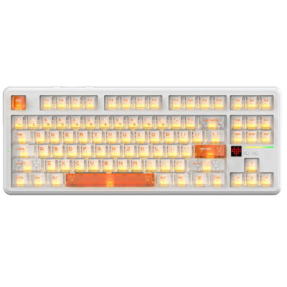 Attack Shark X87 Ultra Iced Orange wireless mechanical keyboard front view