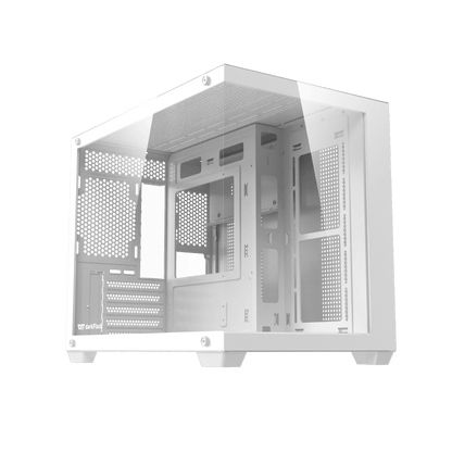 DarkFlash B275 Pro White M-ATX PC Case official view 2