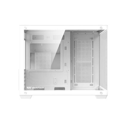 DarkFlash B275 Pro White M-ATX PC Case official view 3