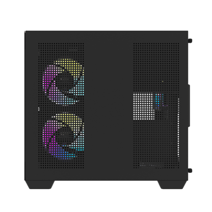 DarkFlash C275P Black M-ATX PC Case official view 3