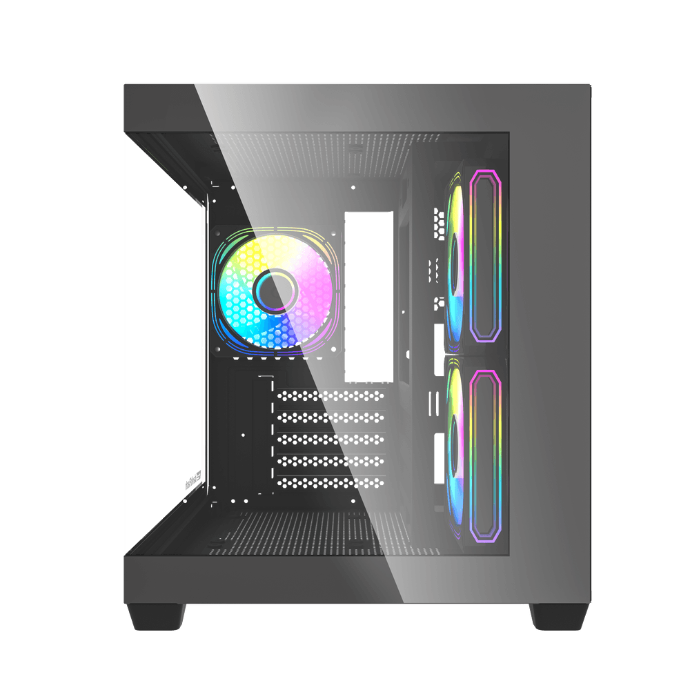 DarkFlash C275P Black M-ATX PC Case official view 4