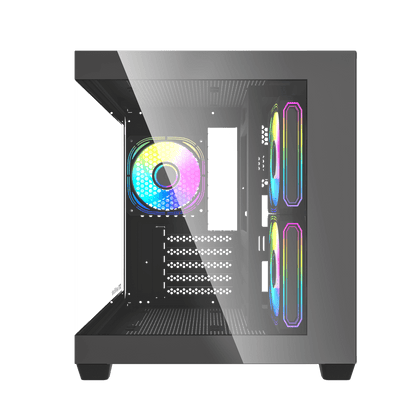 DarkFlash C275P Black M-ATX PC Case official view 4