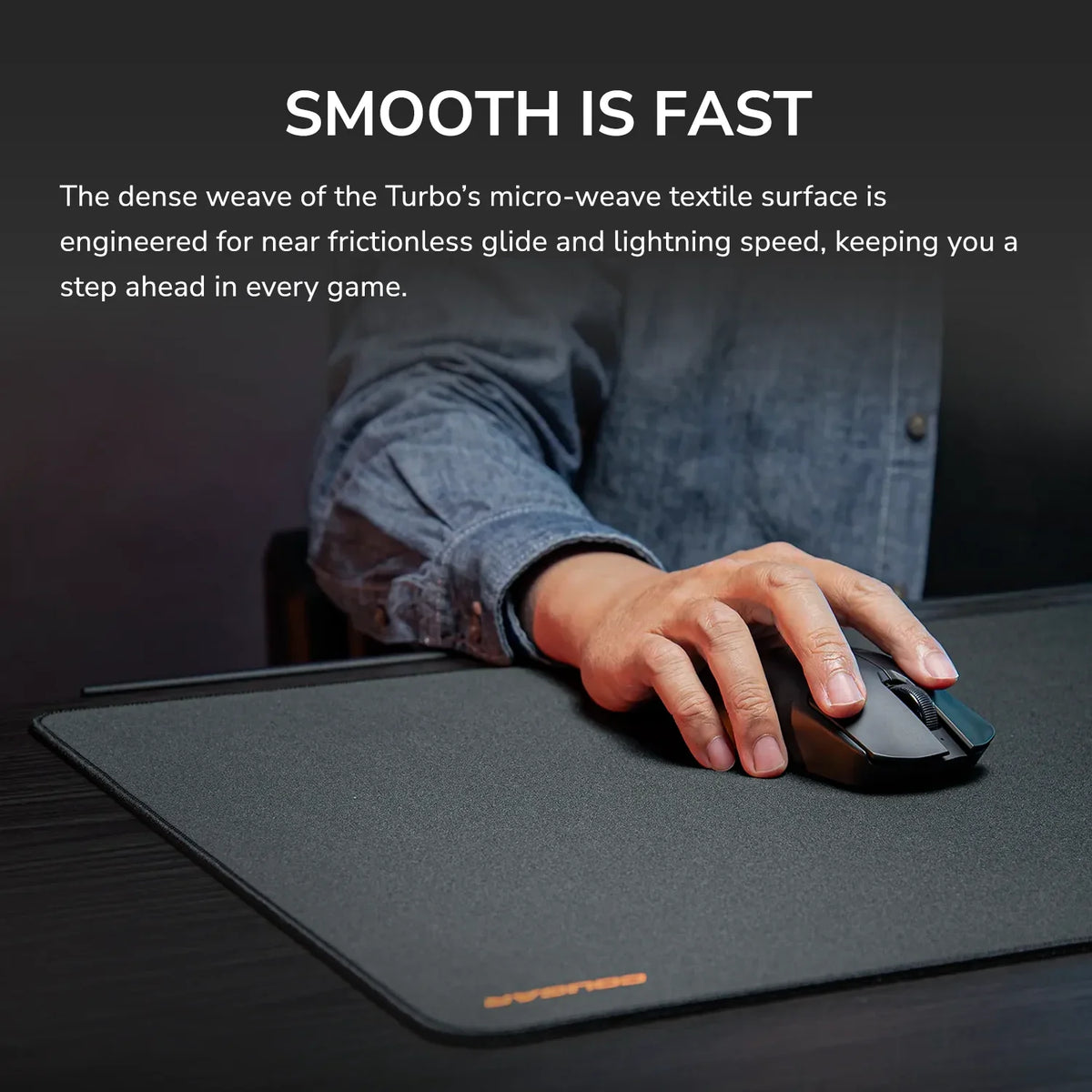 COUGAR TURBO mouse pad – official micro-weave surface close-up 1