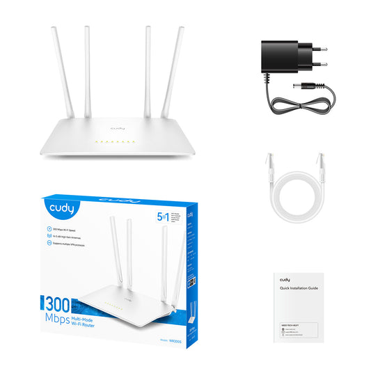 Cudy WR300S – official Cudy WR300S 1.0 4-antennas 1-pack kit