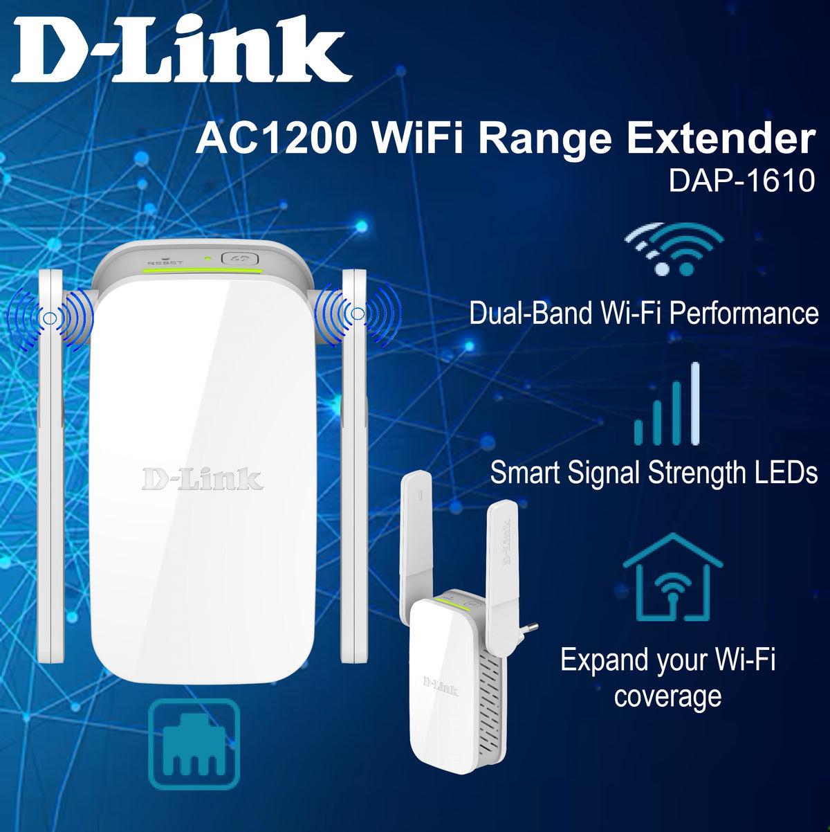 D-Link DAP-1610 AC1200 Wi-Fi range extender