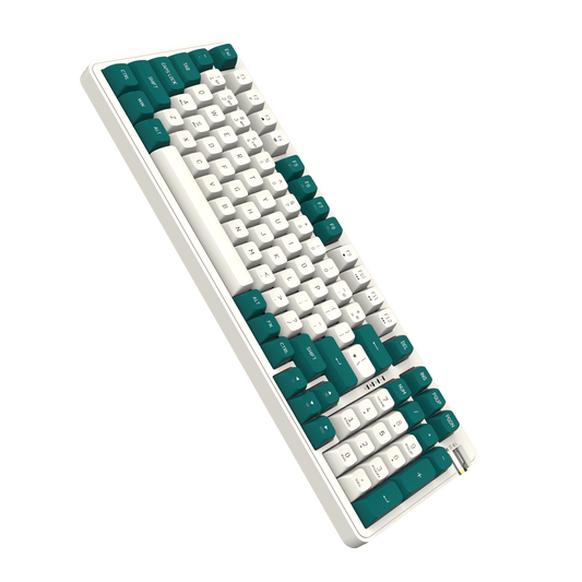 DarkFlash DF98 mechanical keyboard Twilight angle view