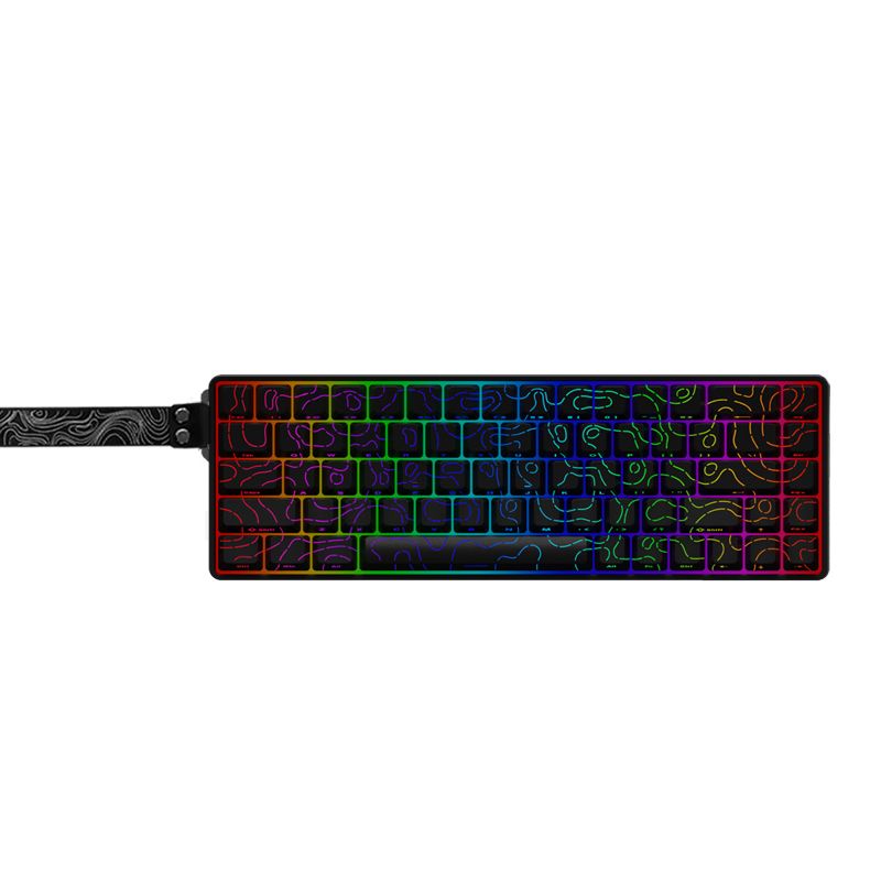 DarkFlash EZ68 magnetic switch mechanical keyboard black front view