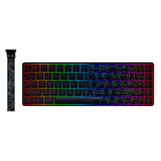 DarkFlash EZ68 magnetic switch mechanical keyboard black angle view