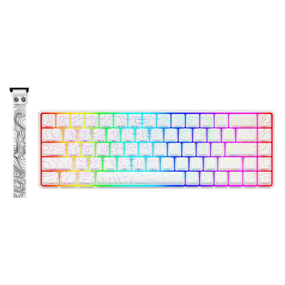 DarkFlash EZ68 magnetic switch mechanical keyboard black side view
