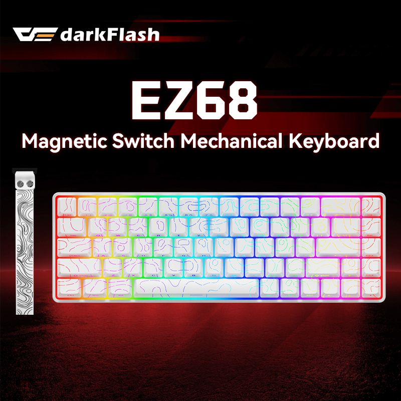 DarkFlash EZ68 magnetic switch mechanical keyboard black product view