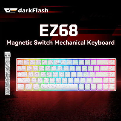 DarkFlash EZ68 magnetic switch mechanical keyboard black product view