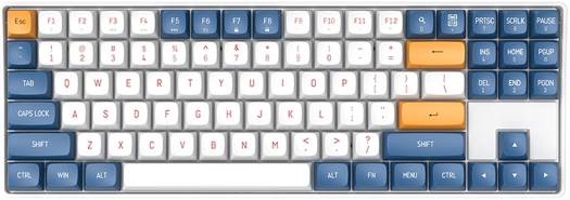 darkFlash GD87 Starry Blue keyboard product view