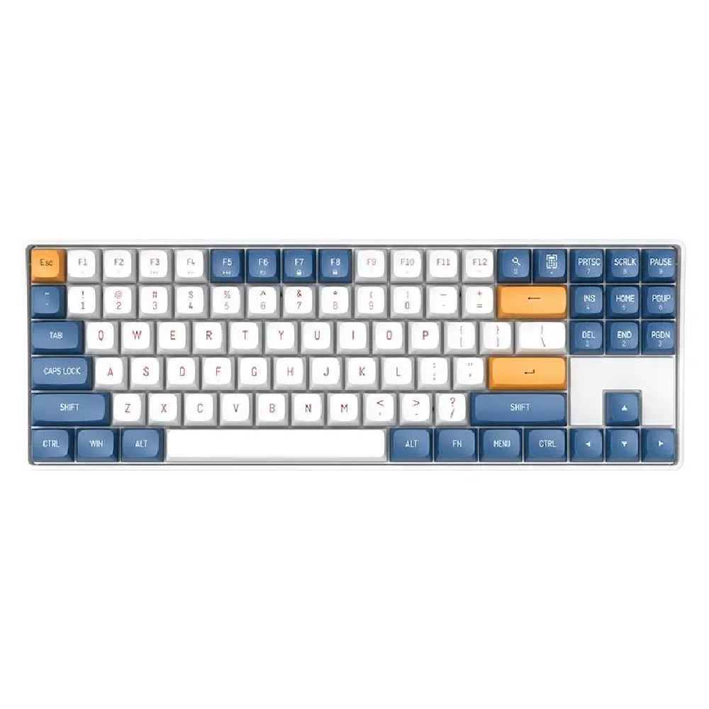 darkFlash GD87 Starry Blue keyboard front view on white background