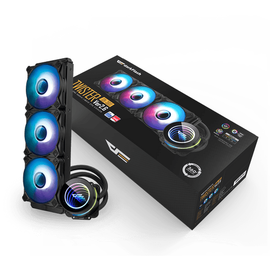 DarkFlash Twister DXV2.6 360 liquid CPU cooler official product view