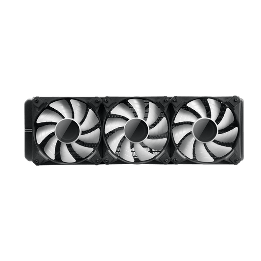 DarkFlash Twister DXV2.6 360 ARGB liquid cooler official radiator and fans view