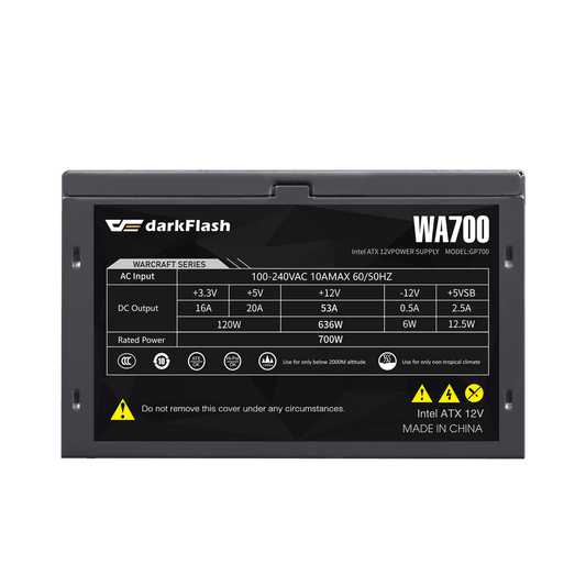 DarkFlash WA700 700W non-modular power supply official product view 2