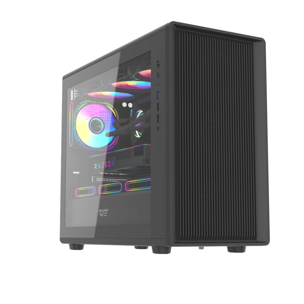 DarkFlash DB460M Black M-ATX PC Case official main view