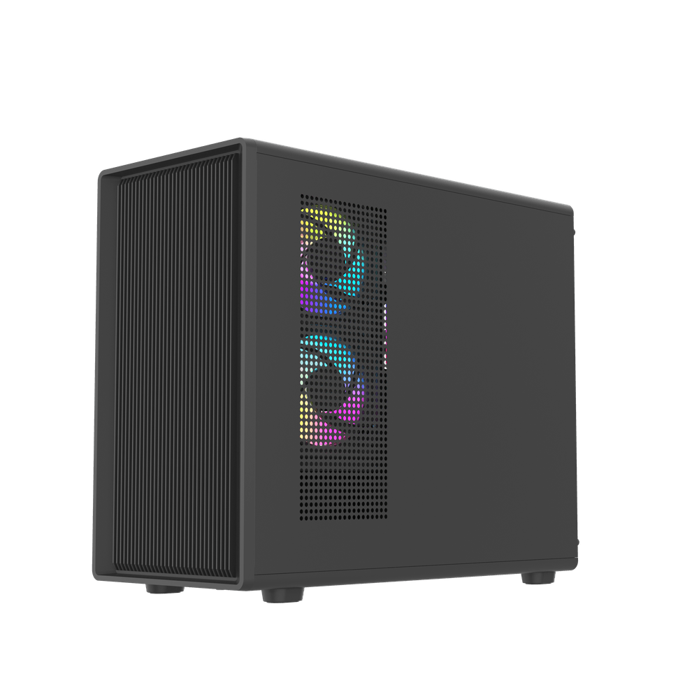 DarkFlash DB460M Black M-ATX PC Case official view 2