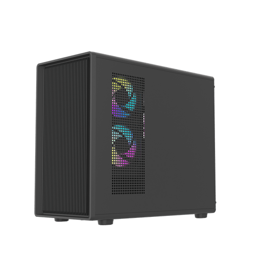 DarkFlash DB460M Black M-ATX PC Case official view 2