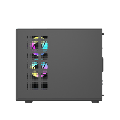 DarkFlash DB460M Black M-ATX PC Case official view 3