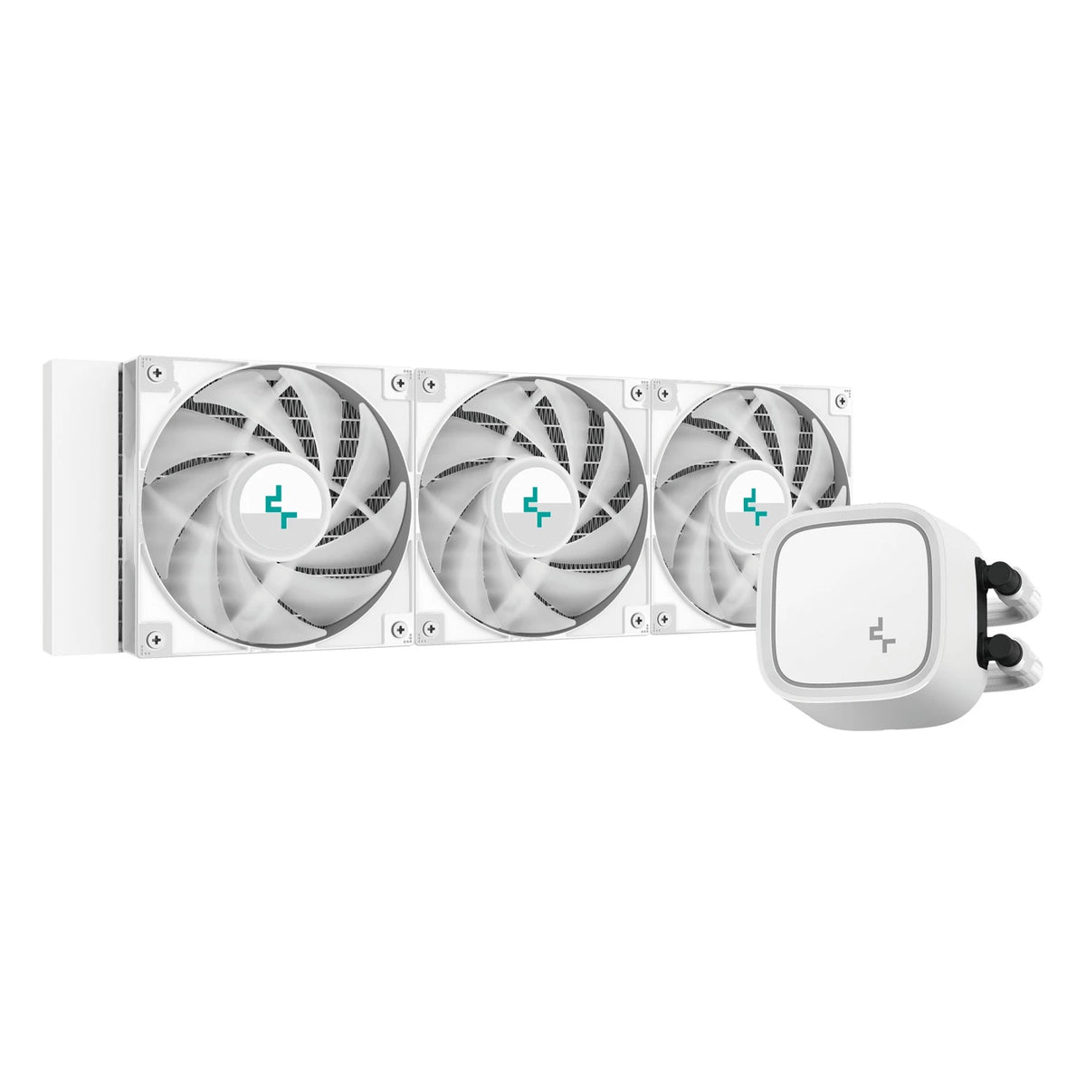 DeepCool LE720 WH white 360mm liquid cooler with white fans and pump