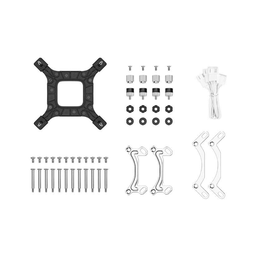 DeepCool LE720 WH mounting hardware and installation accessories