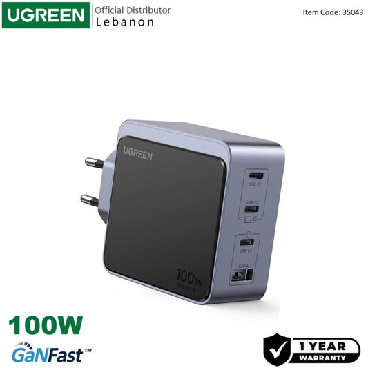 UGREEN Nexode Air 100W 4-Port GaN Wall Charger (35043) — photo 1 of 11