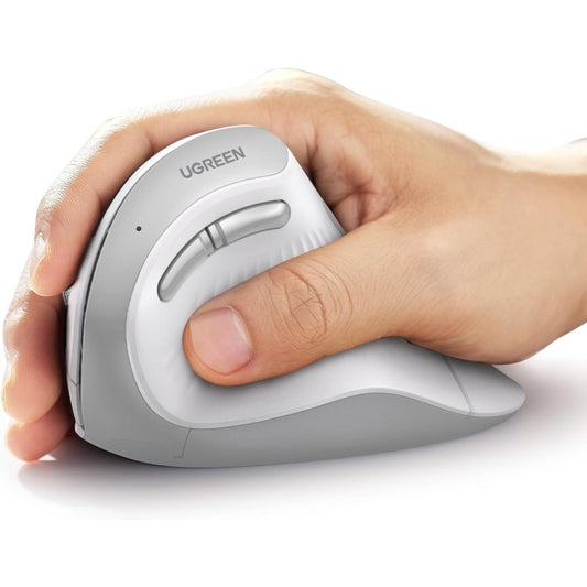 UGREEN MU008 Vertical Wireless Mouse 4000DPI – White (45759) — photo 1 of 7