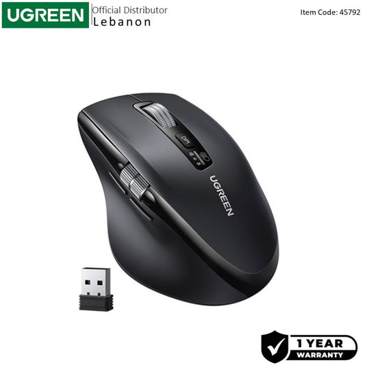 UGREEN M751 Multi-Mode Wireless Mouse 5000DPI – Black (45792) — photo 1 of 14