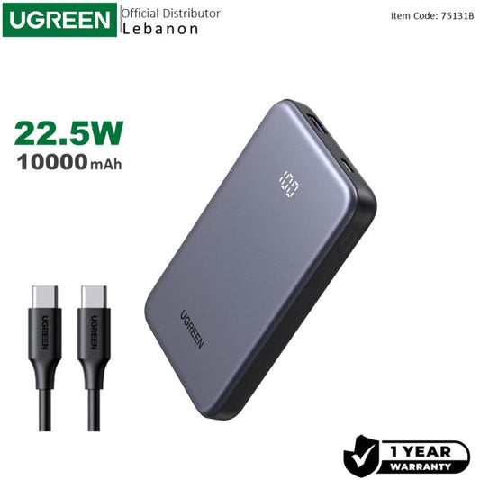 UGREEN 10000mAh 22.5W Fast Charging Power Bank with Digital Display (75131B) — photo 1 of 7