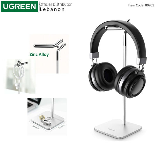 UGREEN LP143 Aluminum Headphone Stand – Silver (80701) — photo 1 of 8