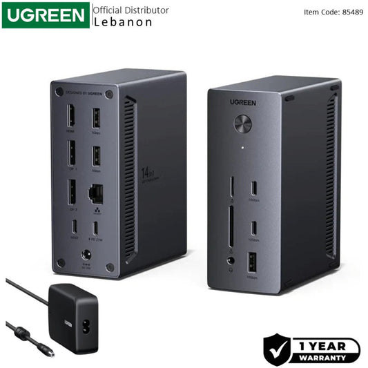 UGREEN 14-in-1 Triple Display USB-C Docking Station with 140W PSU (85489) — photo 1 of 8